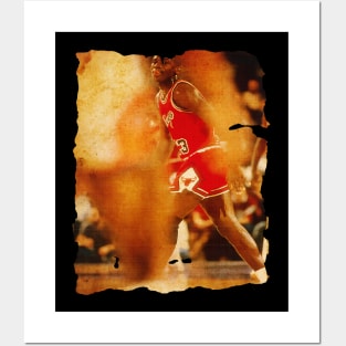 Basket - Jordan Pose vtg photo Posters and Art